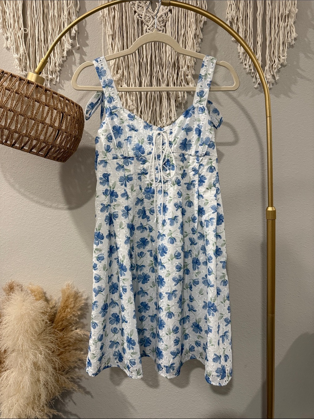 Blue Floral Sundress